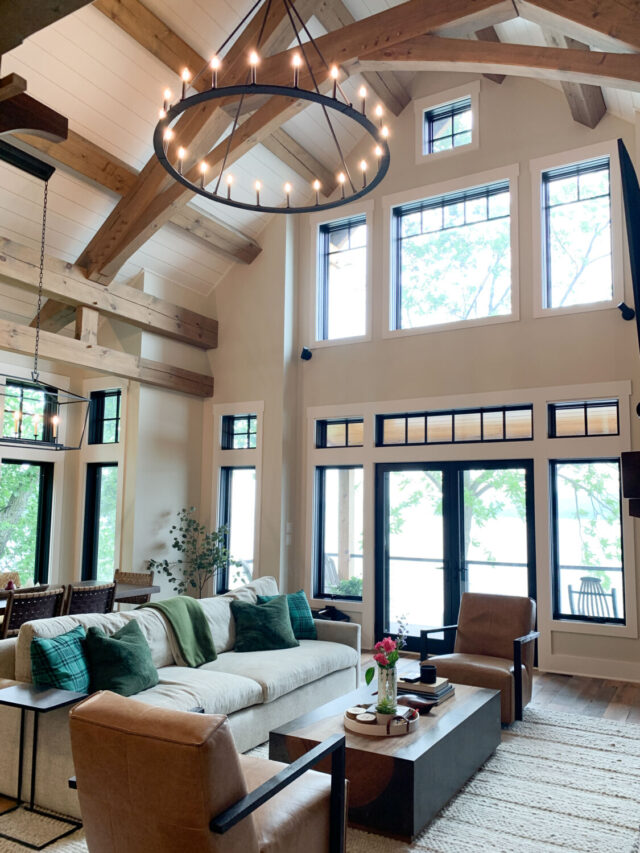 Timber Frame Lake House - Meme Hill Studio - Interior Designer/Blogger ...