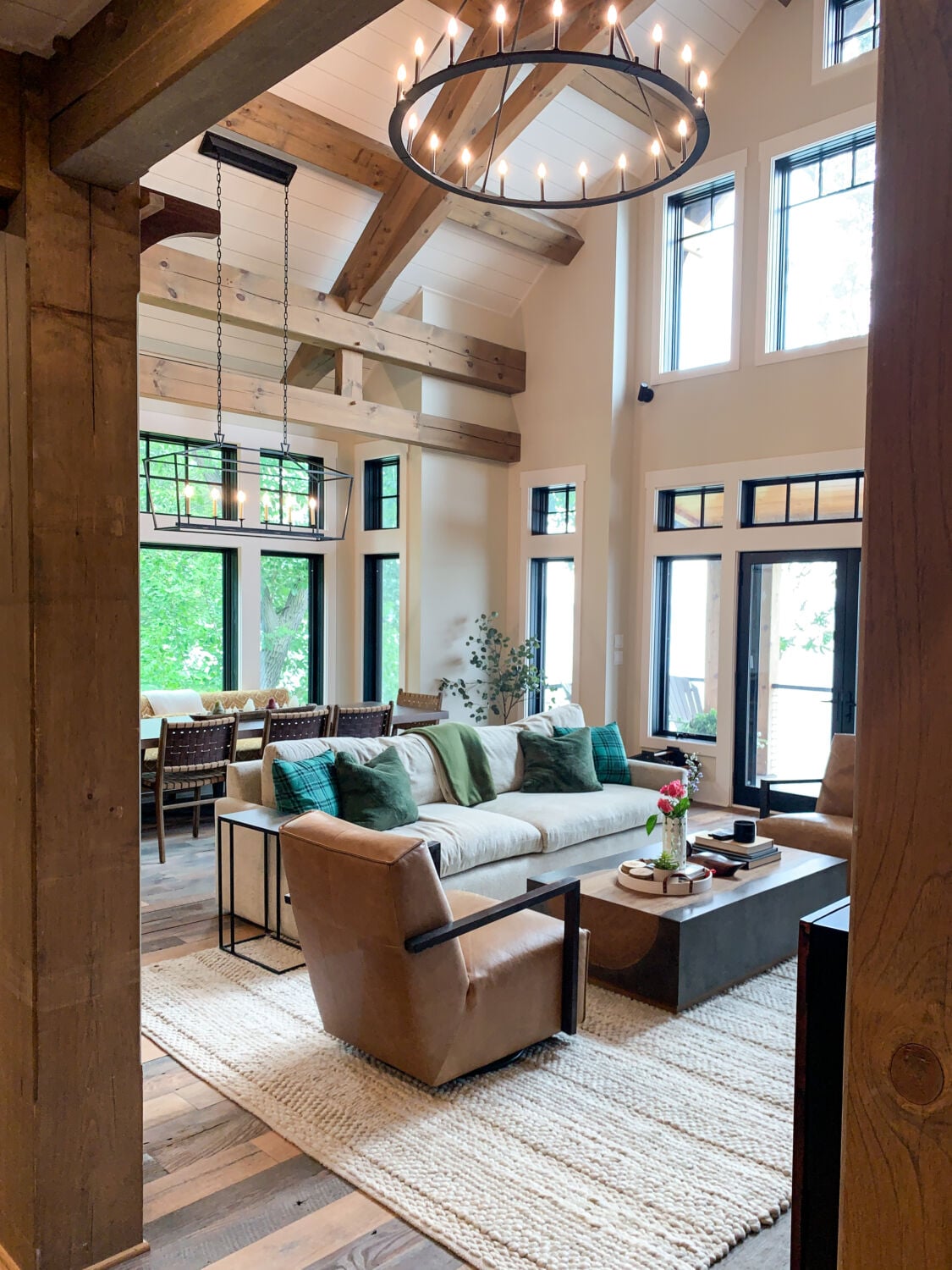 Timber Frame Lake House - Meme Hill Studio - Interior Designer/Blogger ...