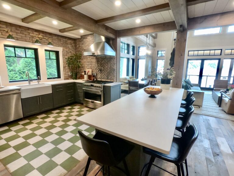 Timber Frame Lake House - Meme Hill Studio - Interior Designer/Blogger ...